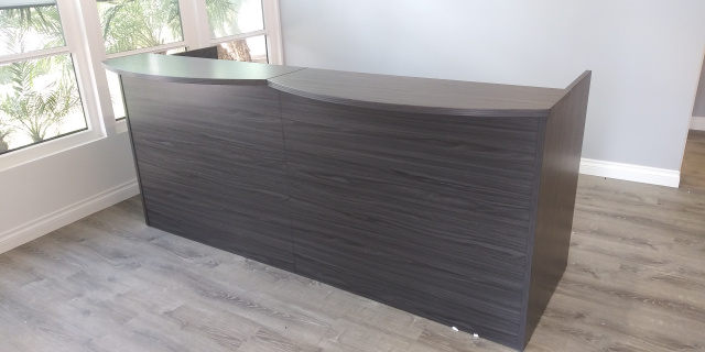 93"L (8')* Reception Desk Comprised of 2 4' Desks With 3 Drawer File Unit