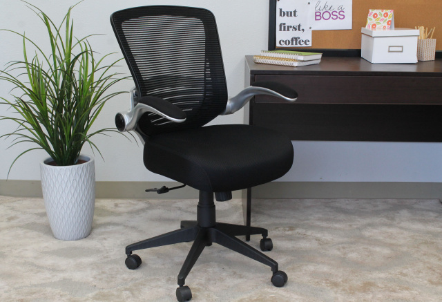 Boss Ergonomic Mesh Task Chair-Mid Back