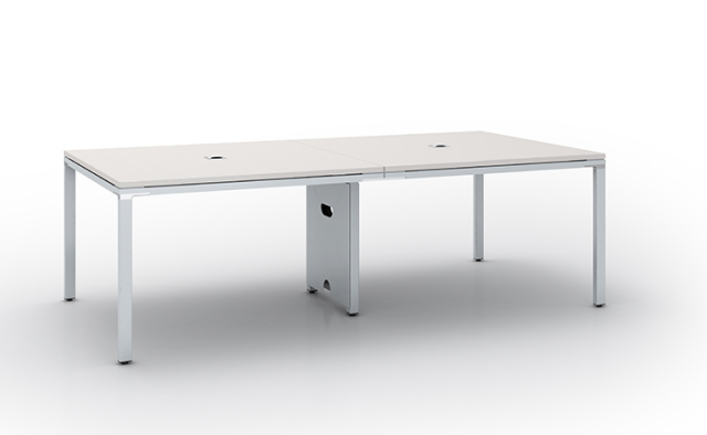 95"x48" iTerrace Conference Table With Grommet Holes For Data Management