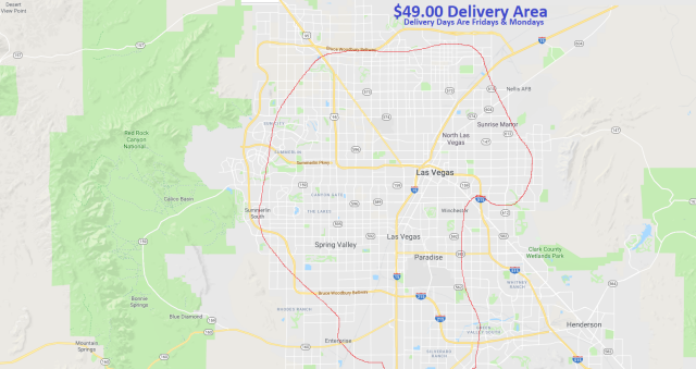 Nevada: Las Vegas Delivery (does not include Henderson Nevada)