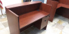 48"Lx42"Hx26"D Reception Desk With Hanging 2 Drawer File Unit