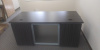 66"x30"  Tuxedo Series Desk With Glass Modesty (no drawers)