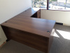 66"x72" Straight Front L Desk With 3 Drawer File Unit