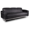 Boss Black CaressoftPlus? Sofa W/Chrome Frame