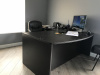 72"x78" Bow Front L Desk (no drawers)