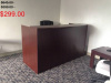72"x30" Reception Desk Shell With Rounded Top (no drawers)