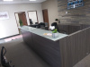 2x 6'x6' Reception Desk With Glass Transaction Top