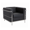 Black & Chrome Lounge Chair