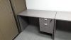 48"Lx30"D Straight Desk With Hanging 2 Drawer File Unit