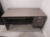 60"x30" Straight Desk With 2 Drawer Hanging File Unit & Keyboard Tray