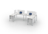 66"x120" Simple System U Shape Desk (privacy screen sold separate)