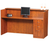 72"Lx42"Hx30"D Reception Desk With 3 Drawer File Unit